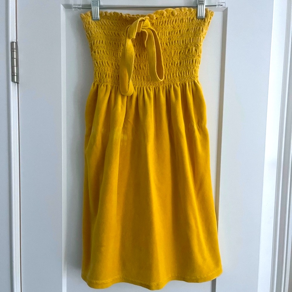 Juicy Couture Strapless, Velvet Mini Dress